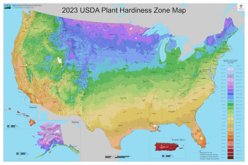 Usdas Updated Plant Hardiness Map Shows Where Growing Zones Ar By