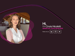 Cinzia Nicoletti - Senior Full Stack Developer