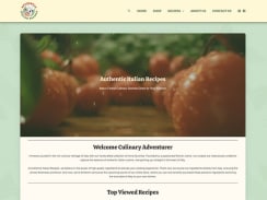 Authentic Italian Recipes - Brand Design / Web Design / SEO