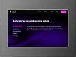 Exsai Design Studio, Landing Page Made In Framer