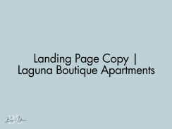 🏡 Landing Page Copy | Laguna Boutique Apartments