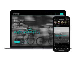 Upcyle C2C Luxury Bike Rental Brand + Website Redesign Concept