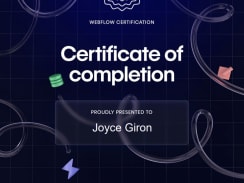 Webflow & Figma Certifications