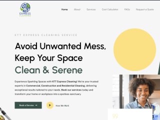 KTT Express Cleaning Website :: Behance