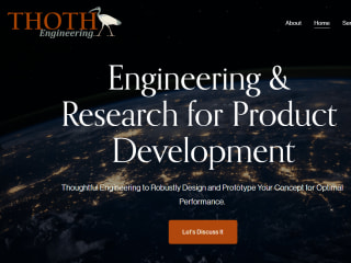 Website Design + Technical Writing | Thoth Engineering