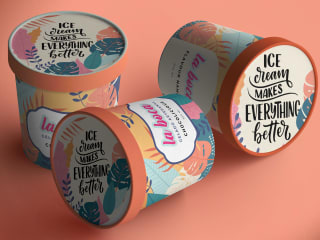 Ice Cream & Donut Box Packaging for La Boca