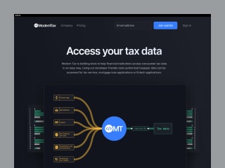 ModernTax — Web Design for a Tax Record Verification Platform
