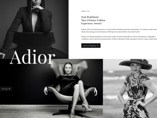 Adior - Fashion Landing Page