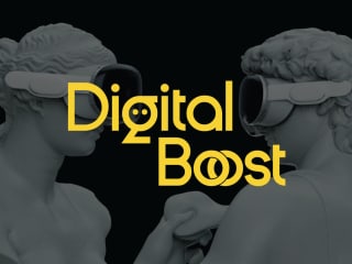 Digital Boost branding, Digital logo and brand identity