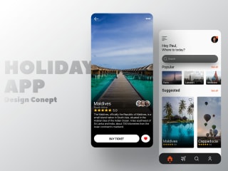 Holiday App Design 