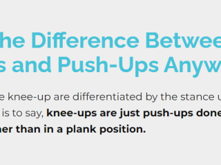 When To Do Knee-Ups Instead of Push-Ups