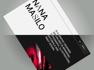 Nana Masilo: Website for graphic and motion designer