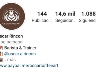 Instagram Page • @oscar.coffeeart