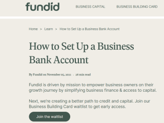 How to Set Up a Business Bank Account