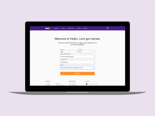 Fedex sign-up form redesign