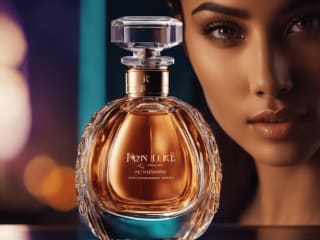A Perfume Bottle With AI Model
