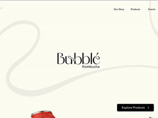 Bubblé Kombucha - Branding & Website