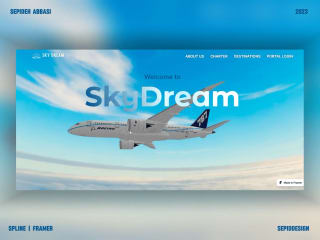SkyDream Landing Page Design