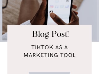 Tiktok as a marketing tool.