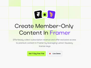 FramerAuth — Create Member-Only Content in Framer