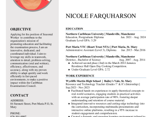Nicole Farquharson's Resume