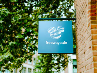 Freeway Cafe & Restaurant Branding. Logo and menu design