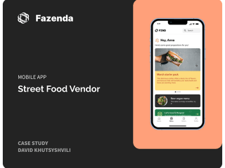 Mobile app for a street food vendor 