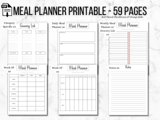 Meal Planner Printable - 59 Pages!