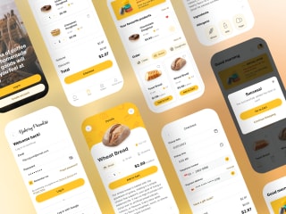 Bakery Paradise App UI Design 