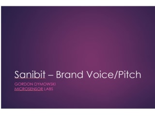 Sanibit – Brand Voice & Elevator Pitch D01.pptx