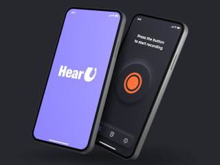 HearU — Mobile App & Logo Design