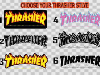 I will make custom thrasher logo and other brands
