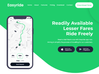 Easyride | Landing Page Design