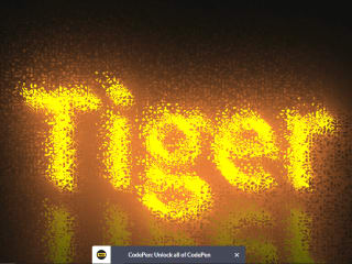 Fire Text 3D Animation - HTML5 CSS3
