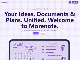 Morenote: An extensive note book for Devs