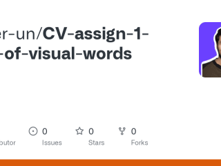 Computer Vision Bag of Visual Words