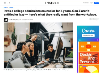 I was a college admissions counselor for 5 years. Gen Z aren’t …