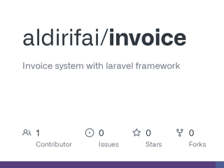 GitHub - aldirifai/invoice: Invoice system with laravel framewo…