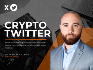 I will be your community manager for your crypto project