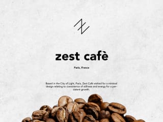 zest cafè - Logo Design Concept :: Behance