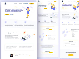 Landing pages for micro-learning startup