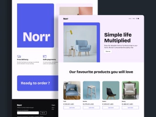 Norr -  Furniture and Interior Business Webflow Template