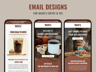 EMAIL DESIGNS FOR MAUD'S COFFEE & TEA :: Behance