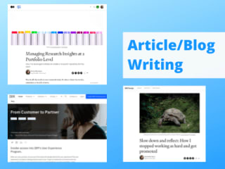 Article & Blog Writing Samples
