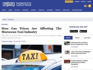 How Gas Prices Are Affecting The Moroccan Taxi Industry