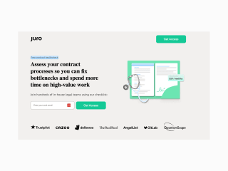 Responsive Web Design for Juro (Lead magnet)