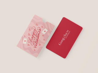 Gong cha Canada Gift Card Sleeves Packaging Design