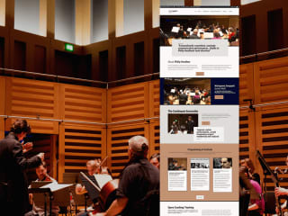 Brand and website redesign for an orchestra conductor