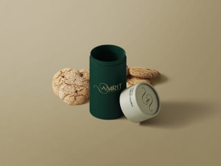 Brand Identity Design For Amrit - A Coffee Brand