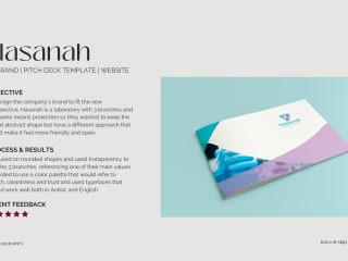 Brand suite and web design for Hasanah laboratories